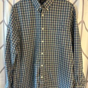 Nordstrom Blue and White Checkered Shirt